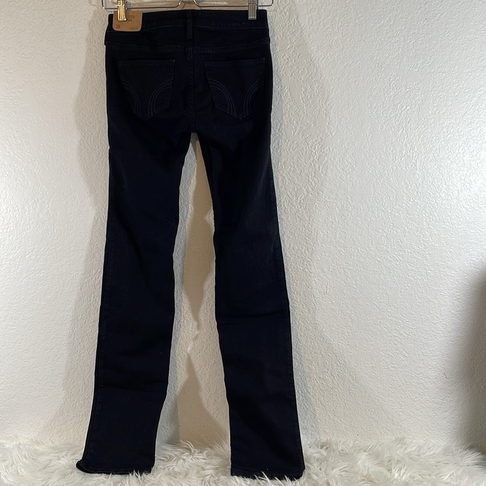 HOLLISTER Skinny Black Denim Jeans With Pockets Size 3R NEW - Picture 5 of 11